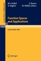 Function Spaces and Applications, 