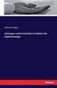 Leistungen und Fortschritte im Gebiete der Ophthalmologie, Nagel Albrecht