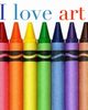 I love art crayon creative  blank coloring book, Huhn Michael
