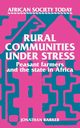 Rural Communities Under Stress, Barker Jonathan