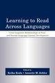 Learning to Read Across Languages, 