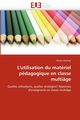 L'utilisation du matriel pdagogique en classe multige, MONNEY-N