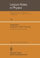 Integrable Quantum Field Theories, 