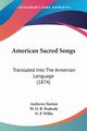 American Sacred Songs, Norton Andrews
