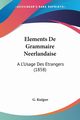 Elements De Grammaire Neerlandaise, Kuijper G.