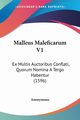 Malleus Maleficarum V1, Anonymous