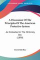 A Discussion Of The Principles Of The American Protective System, Rice David Hall