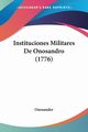 Instituciones Militares De Onosandro (1776), Onosander