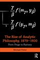 The Rise of Analytic Philosophy, 1879-1930, Potter Michael