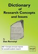 A Dictionary of Research Terms and Issues, Remenyi Dan