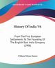 History Of India V6, Hunter William Wilson