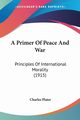 A Primer Of Peace And War, 