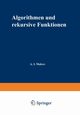 Algorithmen und rekursive Funktionen, Mal?cev Anatolij I.