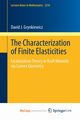 The Characterization of Finite Elasticities, Grynkiewicz David J.