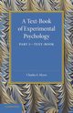A Text-Book of Experimental Psychology, Myers Charles S.
