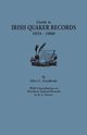 Guide to Irish Quaker Records, 1654-1860; With Contribution on Northern Ireland Records, by B.G. Hutton, Goodbody Olive C.