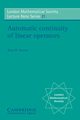 Automatic Continuity of Linear Operators, Sinclair Allan M.