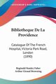 Bibliotheque De La Providence, Faber Reginald Stanley
