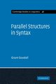 Parallel Structures in Syntax, Goodall Grant