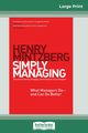 Simply Managing, Mintzberg Henry