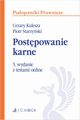 Postpowanie karne z testami online, Kulesza Cezary, Starzyski Piotr