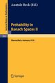 Probability in Banach Spaces II, 