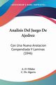 Analisis Del Juego De Ajedrez, Filidor A. D.