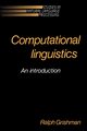 Computational Linguistics, Grishman Ralph