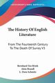 The History Of English Literature, Brink Bernhard Ten