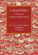 Colonial Policy, De Kat Angelino A. D. a.