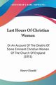 Last Hours Of Christian Women, Clissold Henry