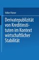 Derivatepublizitt von Kreditinstituten im Kontext wirtschaftlicher Stabilitt, Fitzner Volker