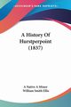 A History Of Hurstperpoint (1837), A Native A Minor
