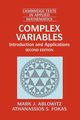 Complex Variables, Ablowitz Mark J.
