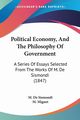 Political Economy, And The Philosophy Of Government, De Sismondi M.