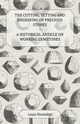 The Cutting, Setting and Engraving of Precious Stones - A Historical Article on Working Gemstones, Dieulafait Louis