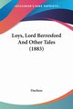 Loys, Lord Berresford And Other Tales (1883), Duchess