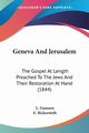 Geneva And Jerusalem, Gaussen L.