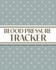 XL Large Print 1-Year Blood Pressure Tracker (Cream Polka Dots on Blue), Revive Stationery