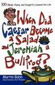 When Did Caesar Become a Salad and Jeremiah a Bullfrog?, Babb Martin