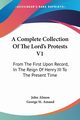 A Complete Collection Of The Lord's Protests V1, Almon John
