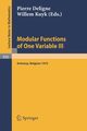 Modular Functions of One Variable III, 