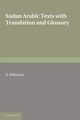 Sudan Arabic Texts, 