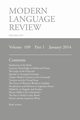 Modern Language Review (109, 