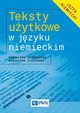 Teksty uytkowe w jzyku niemieckim, Jaworowska Magdalena, Zieliska Magdalena