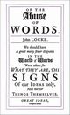 Of the Abuse of Words, Locke John