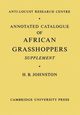 Annotated Catalogue of African Grasshoppers, Johnston H. B.