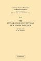 Integration of Functions, G. H. Hardy