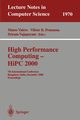 High Performance Computing - HiPC 2000, 