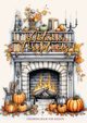 Autumn Fireplaces Coloring Book for Adults, Publishing Monsoon